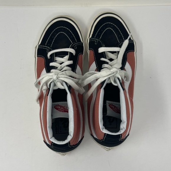 Vans Shoes Womens 8.5 Mens 7 Sk8 Hi 38 DX Pink Black Suede Ultra Cush Anaheim - Picture 5 of 12